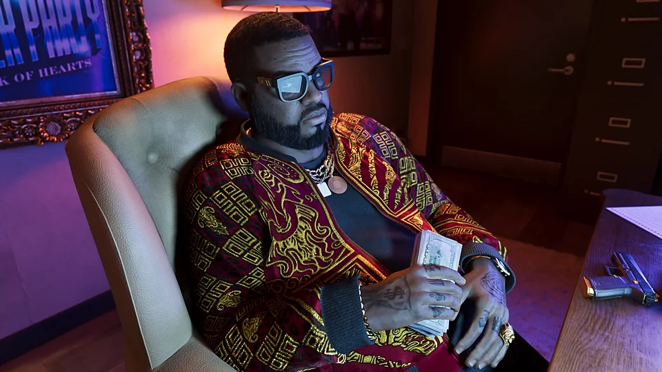 Boobie Ike, propriétaire de boîte de nuit selon VGTimes (image officielle Rockstar Games).