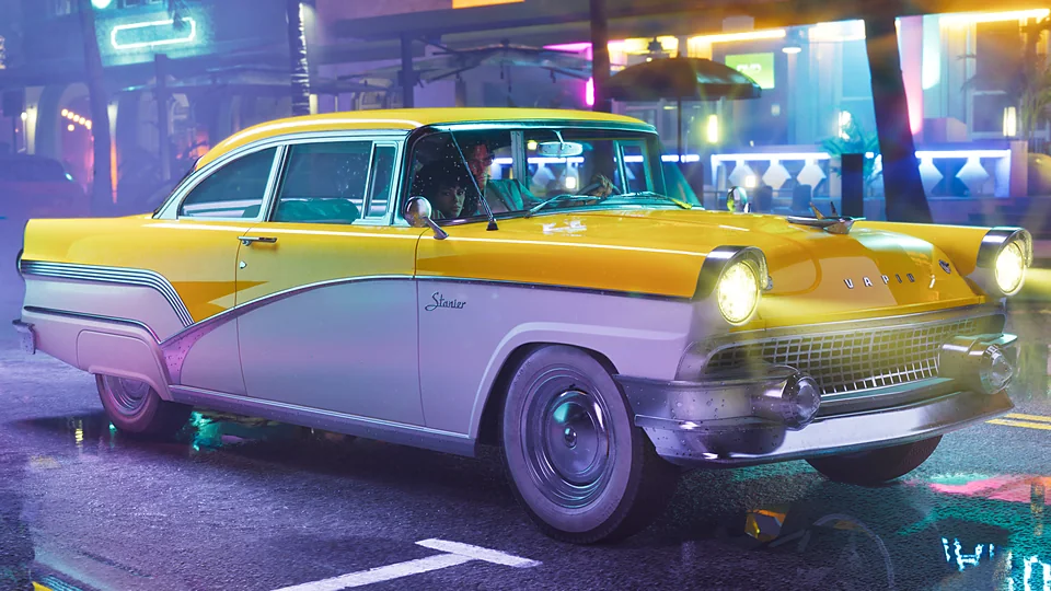 La '55 Vapid Stanier du Pack Vintage Vice City, le bonus de précommande